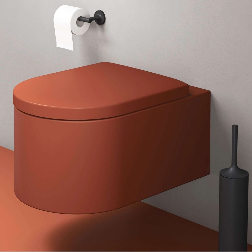 Duravit Cinnamon Matt Smooth Wall Hung Toilet